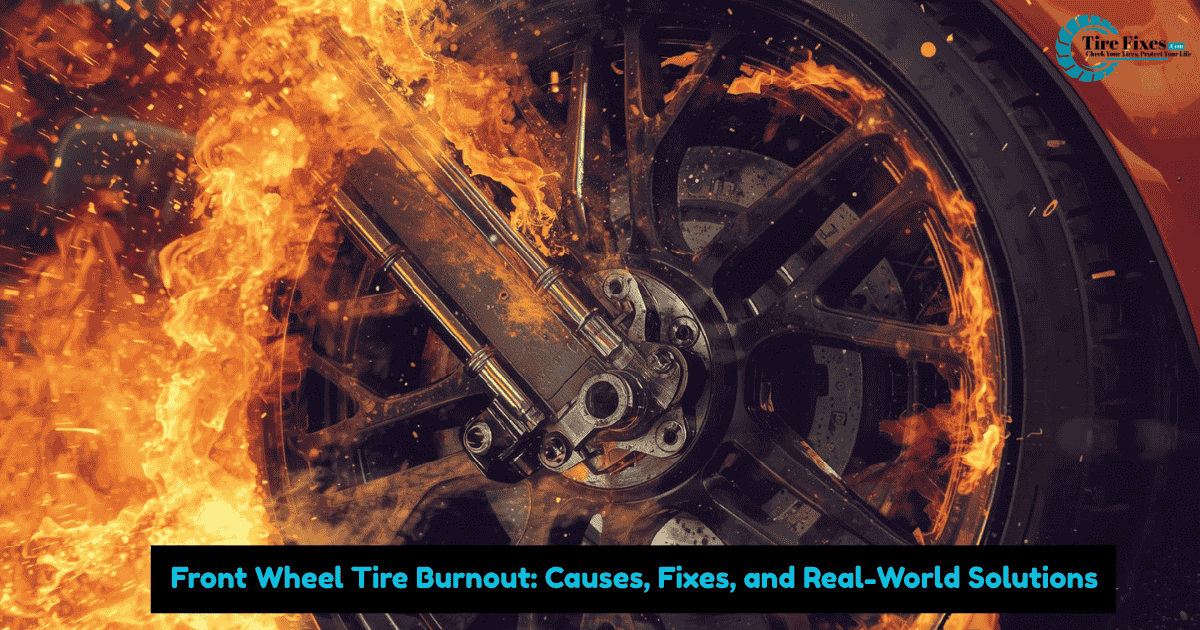 Front Wheel Tire Burnout