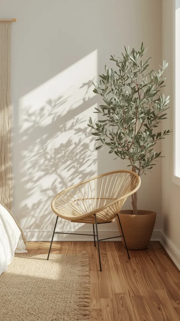 Natural Materials and Textures with bedroom image