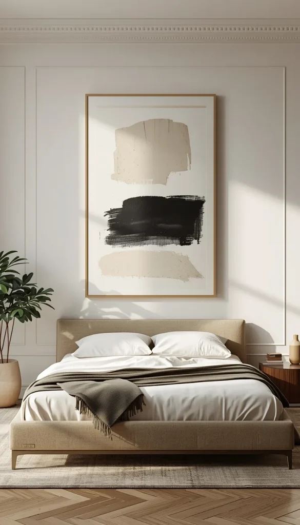 Simple Wall Art in bedroom image