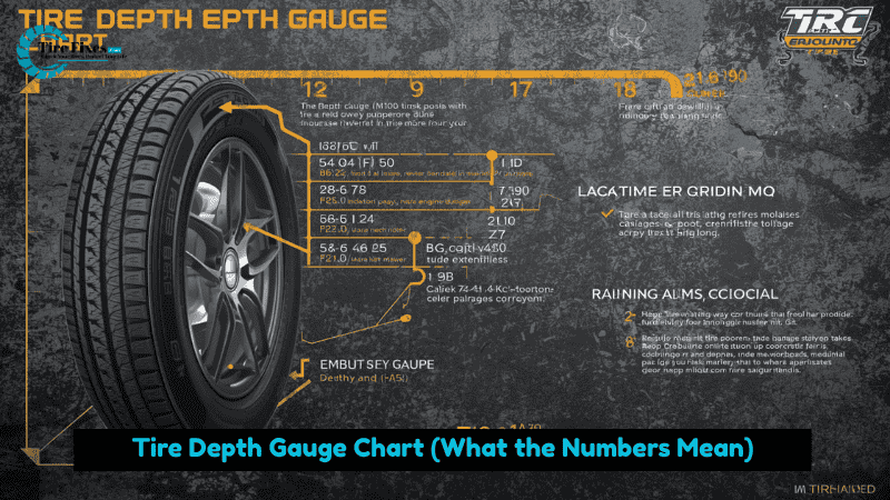 Tire Depth Gauge Chart (What the Numbers Mean)