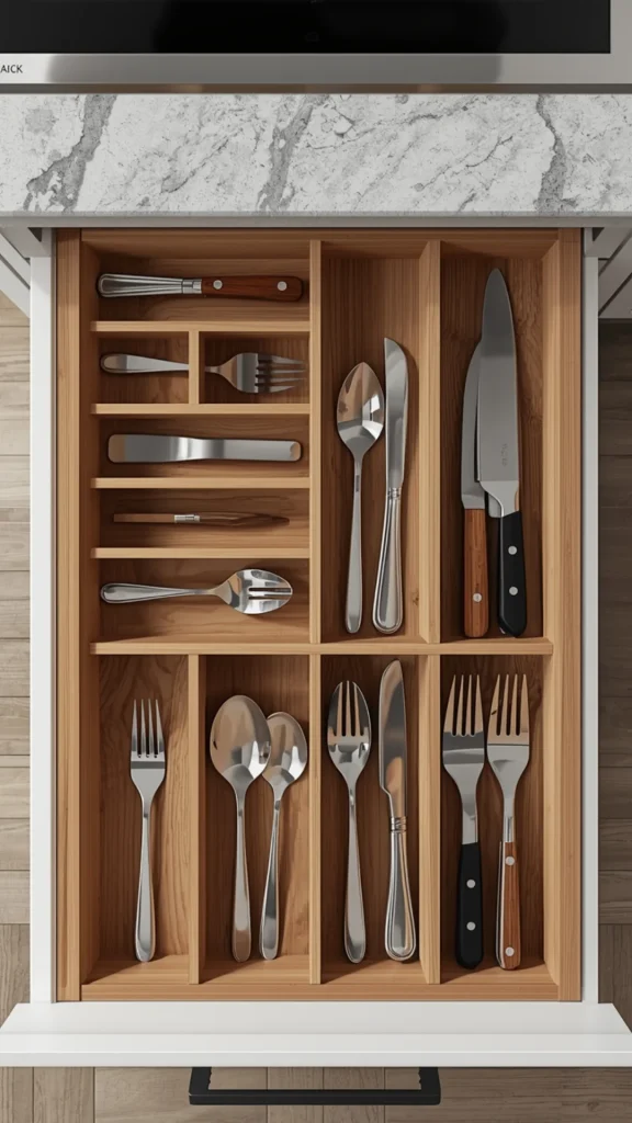 Organized Kitchen Drawers