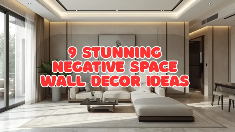 negative space wall decor luxury minimalist living room with oversized artwork