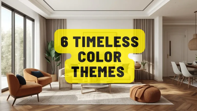 Timeless home decor color themes for modern luxury living room interior design